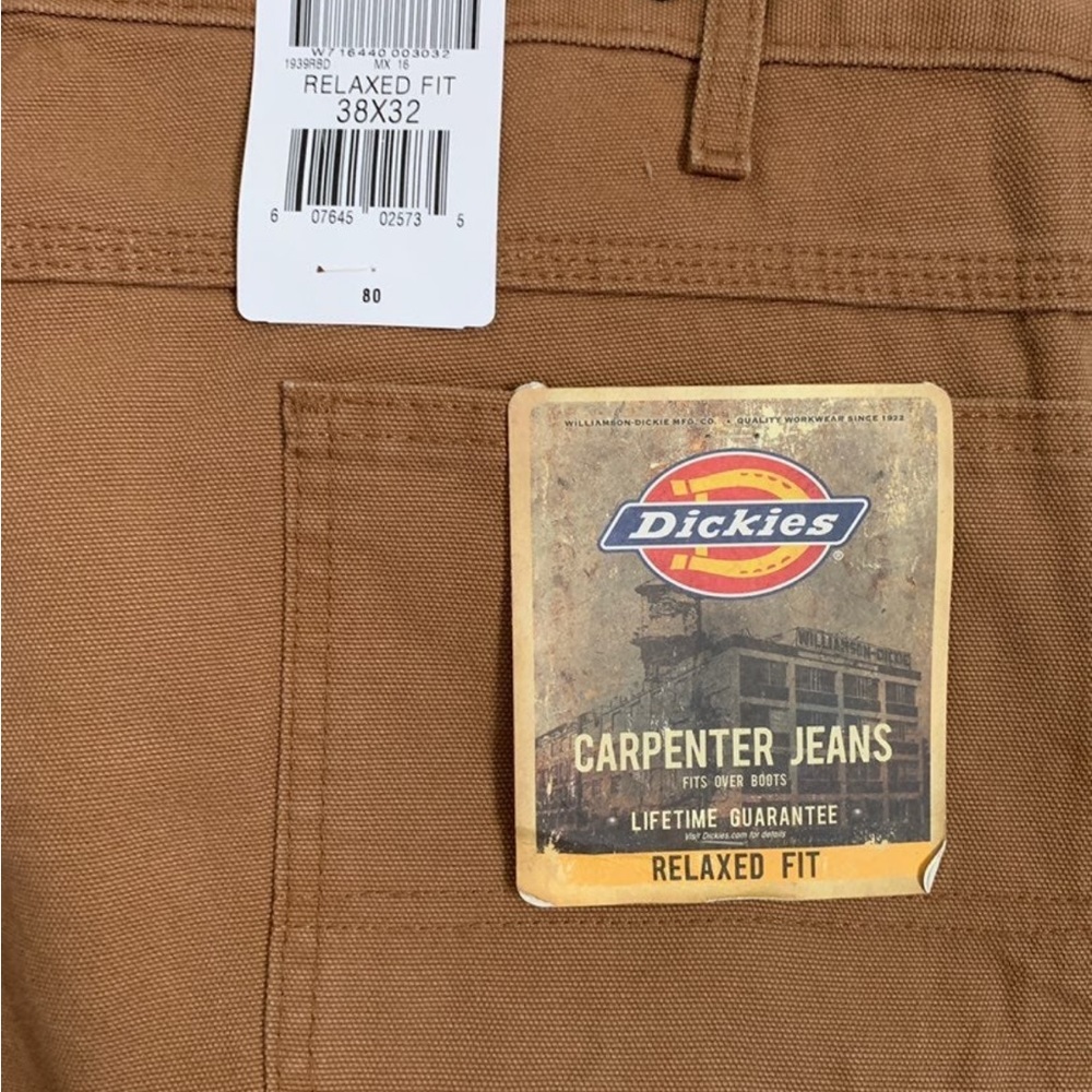 NWTs Dickies carpenter pants 38 X32